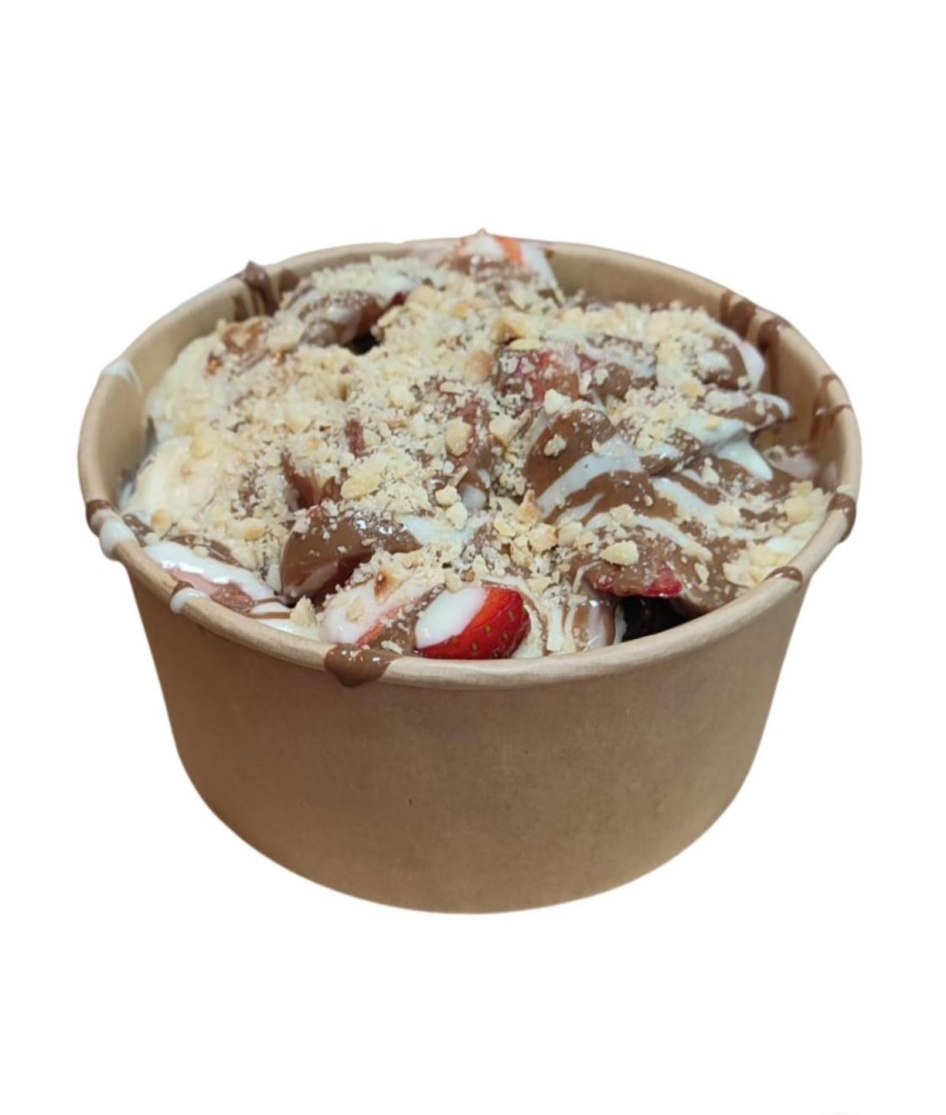 KOVADA ÇİLEK SOSLU BUBBLE WAFFLE